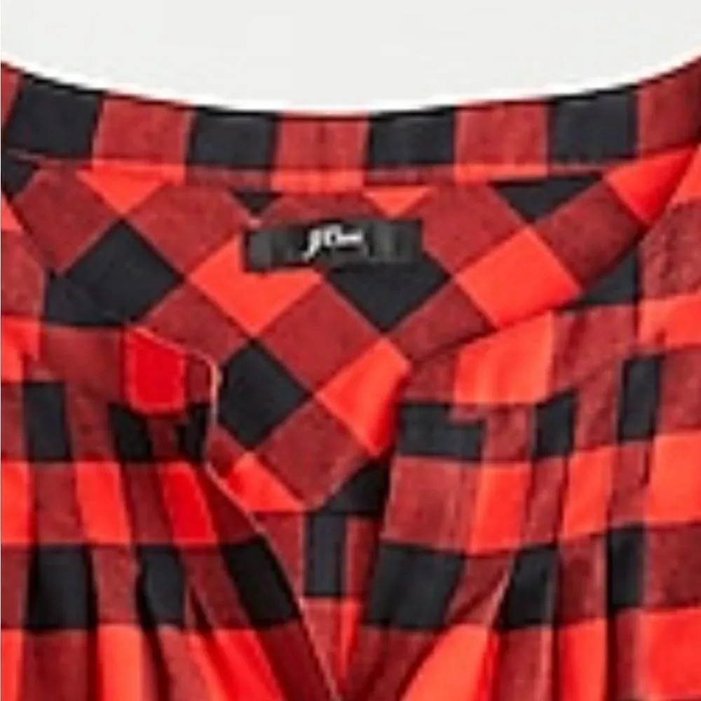 NWT J CREW Checked Flannel Shirt